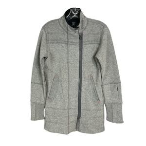 Title Nine Sweater Jacket Grey Wool Size Small Swacket Outdoor